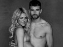 Gerard Pique and pregnant wife Shakira pose topless (4x3 version)