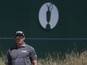 Lee Westwood plays a shot on the 18th at The Open on July 19, 2013