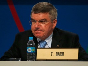 IOC Executive Committee Member Thomas Bach looks on during the 125th IOC Session - IOC Presidential Election at the Hilton Hotel on on September 10, 2013