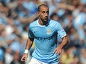 Pablo Zabaleta of Manchester City in action during the Barclays Premier League match between Manchester City and Hull City at the Etihad Stadium on August 31, 2013