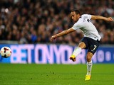 Andros Townsend of England scores their third goal during the FIFA 2014 World Cup Qualifying Group H match between England and Montenegro at Wembley Stadium on October 11, 2013