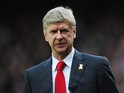 Arsenal manager Arsene Wenger prior to kick-off against Crystal Palace on October 26, 2013