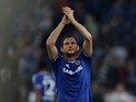 Chelsea´s Frank Lampard celebrates after during the UEFA Champions League Group E football match Schalke 04 vs FC Chelsea in Gelsenkirchen, western Germany on October 22, 2013