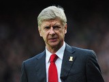 Arsenal manager Arsene Wenger prior to kick-off against Crystal Palace on October 26, 2013