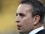 Coach Steve McNamara of England looks on during the Four Nations match between the New Zealand Kiwis and England at Westpac Stadium on October 23, 2010