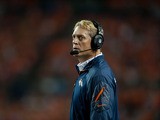 Defensive coordinator Jack Del Rio of the Denver Broncos during the game against the Baltimore Ravens at Sports Authority Field at Mile High on September 5, 2013