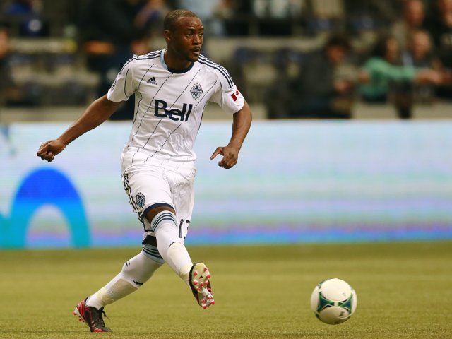 Nigel Reo-Coker in action for the Vancouver Whitecaps on March 02, 2013.