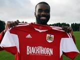 Karleigh Osborne poses with a Bristol City shirt after signing for the Robins on January 7, 2014