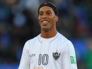 Ronaldinho of Atletico Mineiro reacts during the FIFA Club World Cup 3rd Place Match on December 21, 2013
