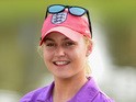 Charley Hull of England holds her winners trophy after the final round of the Lalla Meryem Cup at Ocean course on March 16, 2014