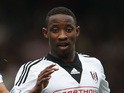 Moussa Dembele of Fulham during the Barclays Premier League match between Fulham and Everton at Craven Cottage on March 30, 2014