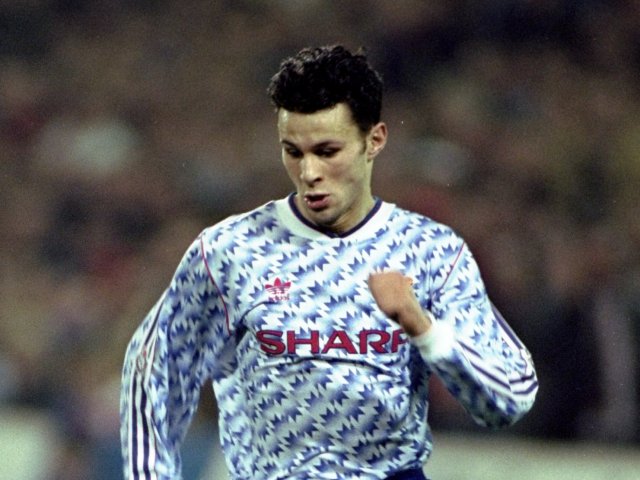 Ryan Giggs in action for Manchester United against Crystal Palace on December 01, 1991.