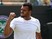 France's Jo-Wilfried Tsonga celebrates match point during his men's singles first round match against Austria's Jurgen Melzer, a day after the game was suspended due to rain, on day two of the 2014 Wimbledon Championships at The All England Tennis Club in