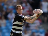 Kevin Brown of Widnes Vikings in action during the Super League match between Widnes Vikings and Salford Red Devils at Etihad Stadium on May 17, 2014