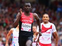 David Rudisha of Kenya competes in the Men's 800 metres heats at Hampden Park during day six of the Glasgow 2014 Commonwealth Games on July 29, 2014