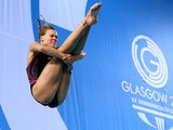 Grace Reid of Scotland competes in the Women's 1m Springboard Preliminaries at Royal Commonwealth Pool during day nine of the Glasgow 2014 Commonwealth Games on August 1, 2014 