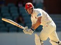 Michael Klinger of the Redbacks bats during day one of the Sheffield Shield match between South Australia and New South Wales at Adelaide Oval on March 3, 2014