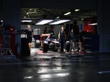 A general view of the Scuderia Toro Rosso garage ahead of the Japanese Formula One Grand Prix at Suzuka Circuit on October 2, 2014
