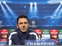 Manchester City's Argentinian defender Martin Demichelis addresses a press conference at the Etihad Stadium following a team training session in Manchester, north west England, on November 24, 2014