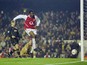 Kanu of Arsenal scores a goal during the Carling Cup fourth round match between Arsenal and Wolverhampton Wanderers at Highbury on December 2, 2003