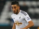 Neil Taylor in action for Swansea on November 29, 2014