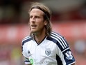 Jonas Olsson in action for West Brom on August 2, 2014