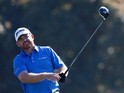 J.B. Holmes plays his tee shot on the 18th hole during the third round of the Farmers Insurance Open at Torrey Pines South on February 7, 2015