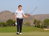 Andrew Dodt of Australia celebrates after winning the final round of the 2015 True Thailand Classic at Black Mountain Golf Club on February 15, 2015