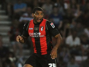 Miles Addison of Bournemouth attacks during the pre season friendly match between Bournemouth and Real Madrid at Goldsands Stadium on July 21, 2013