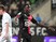Rennes' French forward Paul-Georges Ntep dances as he celebrates after scoring a goal during the French L1 football match between Rennes and Metz on March 7, 2015