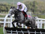 Ruby Walsh riding Champagne Fever at Punchestown racecourse on April 23, 2013 