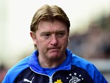 Rangers manager Stuart McCall reacts during the Scottish Championship match between Hibernian and Rangers at Easter Road on March 22, 2015