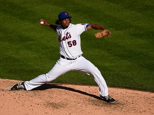 Jenrry Mejia #58 of the New York Mets throws a pitch during a game against the Houston Astros at Citi Field on September 28, 2014