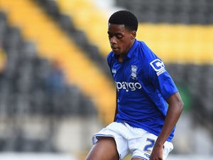 Birmingham City's Reece Brown keeps his eye on the ball during a pre-season friendly against Notts County on July 29, 2014