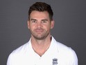James Anderson poses during an England portrait session in May 2015