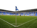 View of the pitch and stands inside The Madejski Stadium before the English Premier League football match between Reading and Fulham at at The Madejski Stadium, in Reading, England on October 27, 201