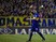 Boca Juniors' midfielder Juan Roman Riquelme waves while leaving the field during their Argentine First Division football match against Quilmes, at the Bombonera stadium in Buenos Aires, Argentina, on September 29, 2013