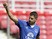 Kevin Mirallas of Everton celebrates after scoring the second goal for his side during the Pre Season Friendly match between Swindon Town and Everton at the County Ground on July 11, 2015