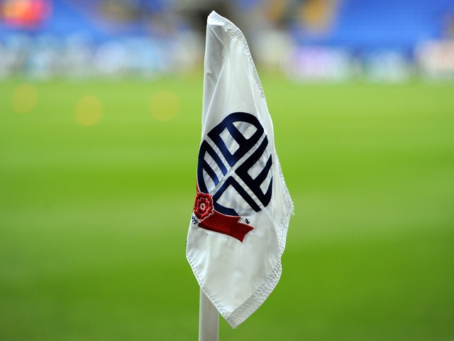A general view of a corner flag at the Reebok Stadium during the FA CupThird Round match between Bolton Wanderers and Blackpool at the Reebok Stadium on January 4, 2014