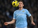 Manchester City's English defender Wayne Bridge controls the ball during the English Premier League football match between Manchester City and Aston Villa at The City of Manchester Stadium, Manchester, north-west England on December 28, 2010.