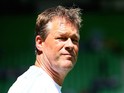 Assistant Erwin Koeman of FC Southampton looks on prior to the friendly match between FC Groningen and FC Southampton at Euroborg Arena on July 18, 2015