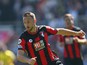 Marc Pugh of AFC Bournemouth during the Barclays Premier League match between Bournemouth and Aston Villa at the Vitality Stadium on August 8, 2015 in Bournemouth, England.