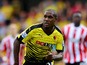 Odion Ighalo of Watford in action during the Barclays Premier League match between Watford and Southampton at Vicarage Road on August 23, 2015