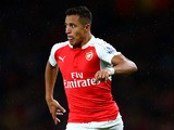 Alexis Sanchez of Arsenal in action during the Barclays Premier League match between Arsenal and Liverpool at the Emirates Stadium on August 24, 2015