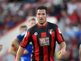 Yann Kermorgant of Bournemouth in action during a Pre Season Friendly between AFC Bournemouth and Cardiff City at Vitality Stadium on July 31, 2015