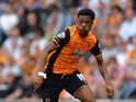 Chuba Akpom of Hull City during the Sky Bet Championship match between Hull City and Huddersfield Town at KC Stadium on August 8, 2015