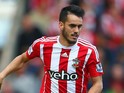 Juanmi of Southampton in action during the Barclays Premier League match between Southampton and Swansea City at St Mary's Stadium on September 26, 2015 in Southampton, United Kingdom. 
