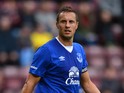 Phil Jagielka of Everton in action during a pre season friendly match between Heart of Midlothian and Everton FC at Tynecastle Stadium on July 26, 2015