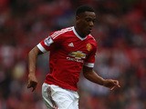 Anthony Martial of Manchester United in action during the Barclays Premier League match between Manchester United and Sunderland at Old Trafford on September 26, 2015 in Manchester, United Kingdom. 