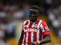 Mame Biram Diouf of Stoke City in action during the Barclays Premier League match between Tottenham Hotspur and Stoke City on August 15, 2015